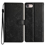 Custodia per cellulare in pelle con farfalle e fiori, For iPhone 14, For iPhone 14 Pro, For iPhone 14 Pro Max, For iPhone SE 2022 / SE 2020