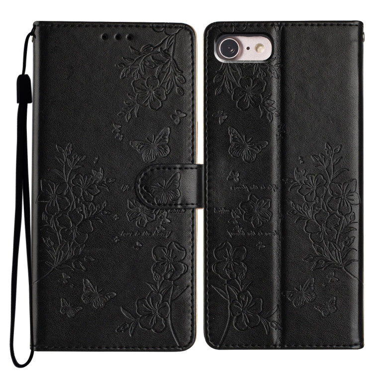 Custodia per cellulare in pelle con farfalle e fiori, For iPhone 14, For iPhone 14 Pro, For iPhone 14 Pro Max, For iPhone SE 2022 / SE 2020