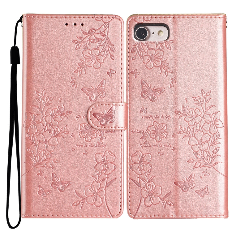 Custodia per cellulare in pelle con farfalle e fiori, For iPhone 14, For iPhone 14 Pro, For iPhone 14 Pro Max, For iPhone SE 2022 / SE 2020
