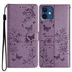 Custodia per cellulare in pelle con farfalle e fiori, For iPhone 12 / 12 Pro, For iPhone 12 Pro Max, For iPhone 12 mini, For iPhone 11 Pro Max