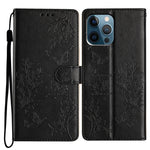 Custodia per cellulare in pelle con farfalle e fiori, For iPhone 12 / 12 Pro, For iPhone 12 Pro Max, For iPhone 12 mini, For iPhone 11 Pro Max