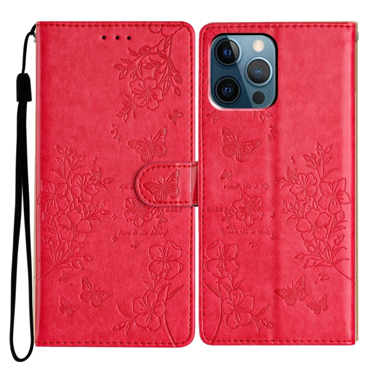 Custodia per cellulare in pelle con farfalle e fiori, For iPhone 12 / 12 Pro, For iPhone 12 Pro Max, For iPhone 12 mini, For iPhone 11 Pro Max