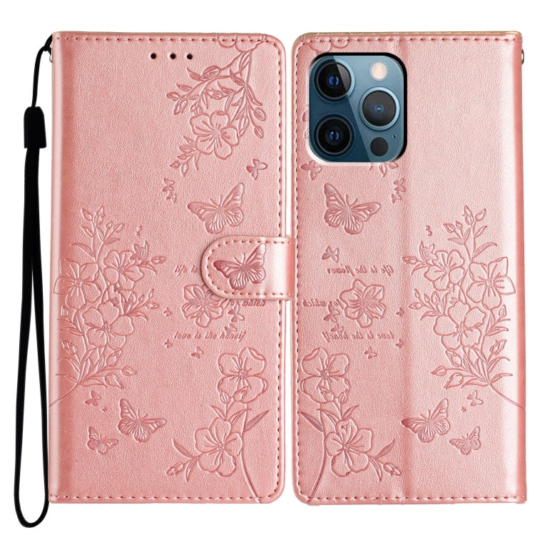 Custodia per cellulare in pelle con farfalle e fiori, For iPhone 12 / 12 Pro, For iPhone 12 Pro Max, For iPhone 12 mini, For iPhone 11 Pro Max