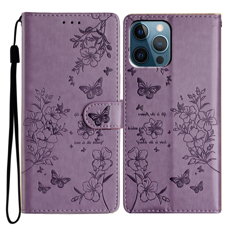 Custodia per cellulare in pelle con farfalle e fiori, For iPhone 12 / 12 Pro, For iPhone 12 Pro Max, For iPhone 12 mini, For iPhone 11 Pro Max