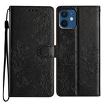 Custodia per cellulare in pelle con farfalle e fiori, For iPhone 12 / 12 Pro, For iPhone 12 Pro Max, For iPhone 12 mini, For iPhone 11 Pro Max