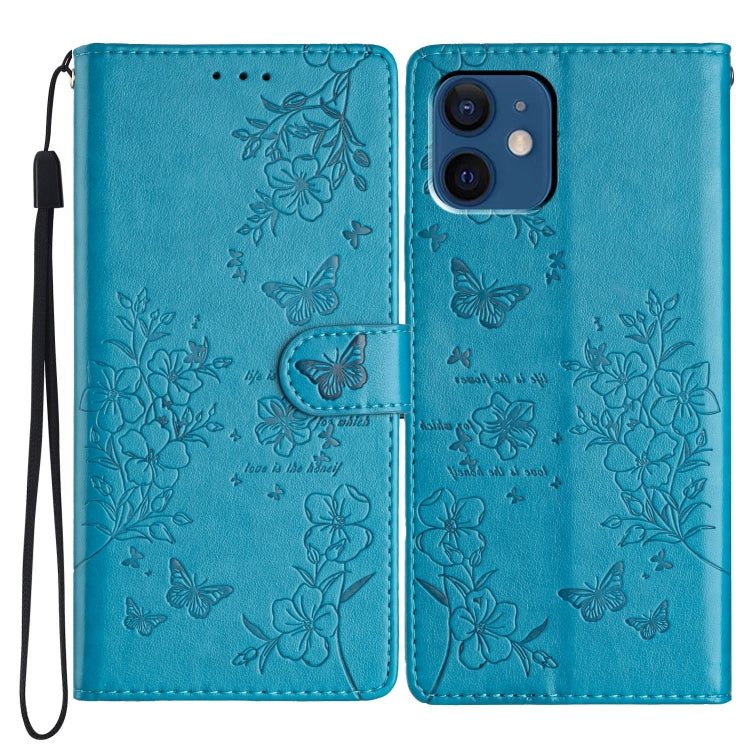 Custodia per cellulare in pelle con farfalle e fiori, For iPhone 12 / 12 Pro, For iPhone 12 Pro Max, For iPhone 12 mini, For iPhone 11 Pro Max