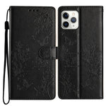 Custodia per cellulare in pelle con farfalle e fiori, For iPhone 12 / 12 Pro, For iPhone 12 Pro Max, For iPhone 12 mini, For iPhone 11 Pro Max