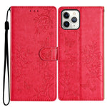 Custodia per cellulare in pelle con farfalle e fiori, For iPhone 12 / 12 Pro, For iPhone 12 Pro Max, For iPhone 12 mini, For iPhone 11 Pro Max