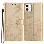 Custodia per cellulare in pelle con farfalle e fiori, For iPhone 11, For iPhone 11 Pro, For iPhone XS / X, For iPhone XR