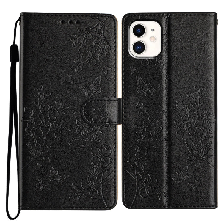 Custodia per cellulare in pelle con farfalle e fiori, For iPhone 11, For iPhone 11 Pro, For iPhone XS / X, For iPhone XR