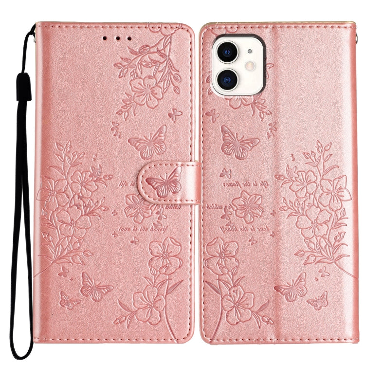 Custodia per cellulare in pelle con farfalle e fiori, For iPhone 11, For iPhone 11 Pro, For iPhone XS / X, For iPhone XR
