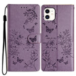 Custodia per cellulare in pelle con farfalle e fiori, For iPhone 11, For iPhone 11 Pro, For iPhone XS / X, For iPhone XR
