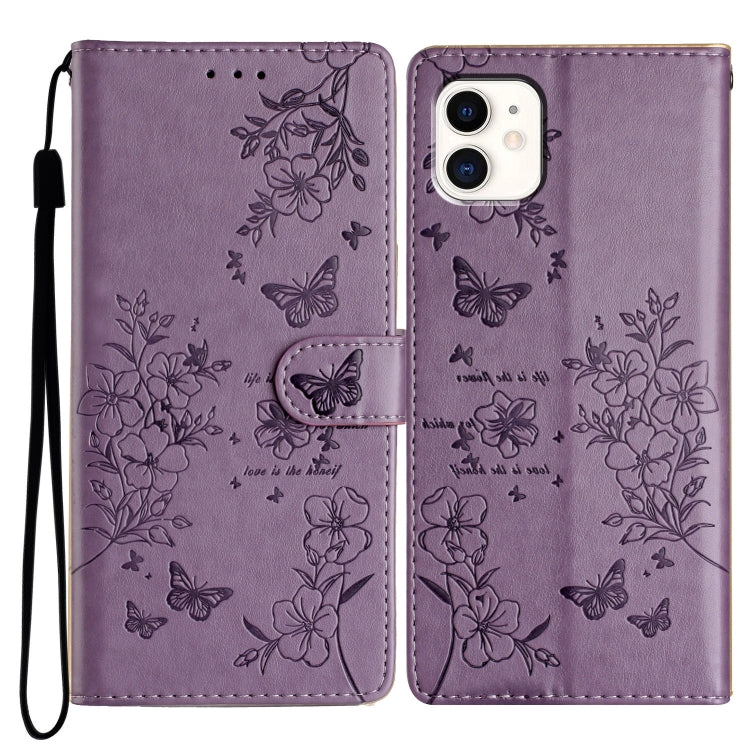 Custodia per cellulare in pelle con farfalle e fiori, For iPhone 11, For iPhone 11 Pro, For iPhone XS / X, For iPhone XR