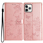 Custodia per cellulare in pelle con farfalle e fiori, For iPhone 11, For iPhone 11 Pro, For iPhone XS / X, For iPhone XR