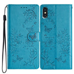 Custodia per cellulare in pelle con farfalle e fiori, For iPhone XS Max, For iPhone 8 Plus / 7 Plus