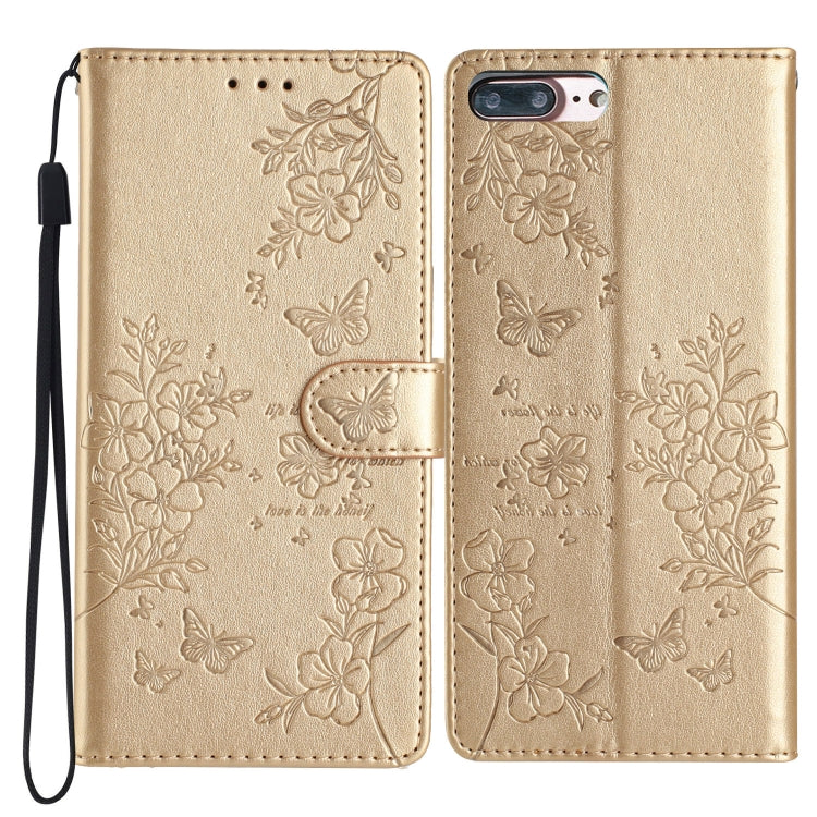 Custodia per cellulare in pelle con farfalle e fiori, For iPhone XS Max, For iPhone 8 Plus / 7 Plus