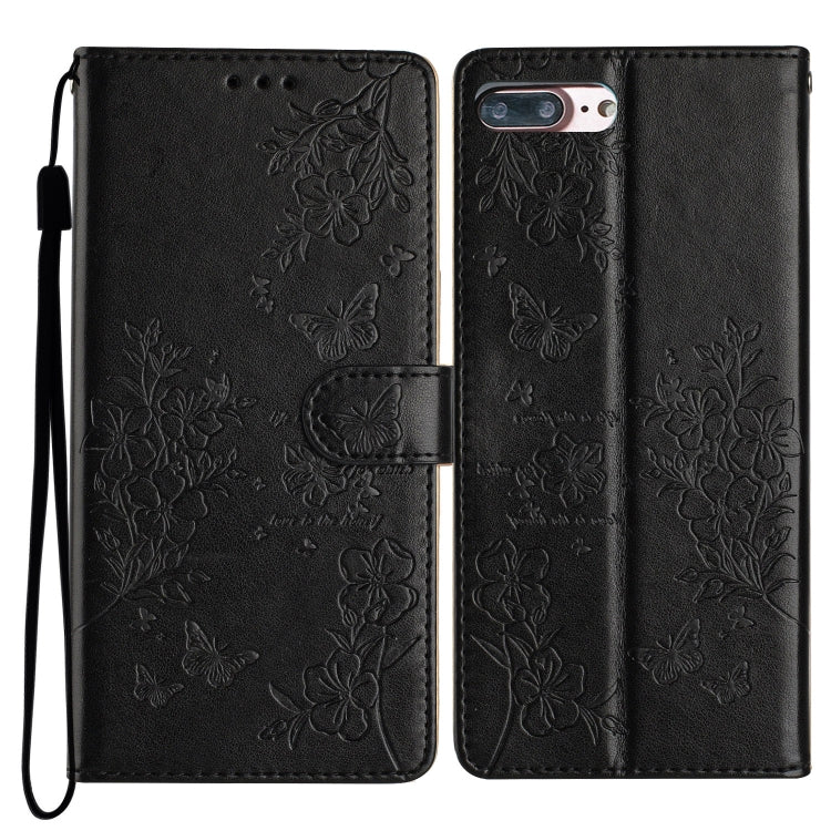 Custodia per cellulare in pelle con farfalle e fiori, For iPhone XS Max, For iPhone 8 Plus / 7 Plus