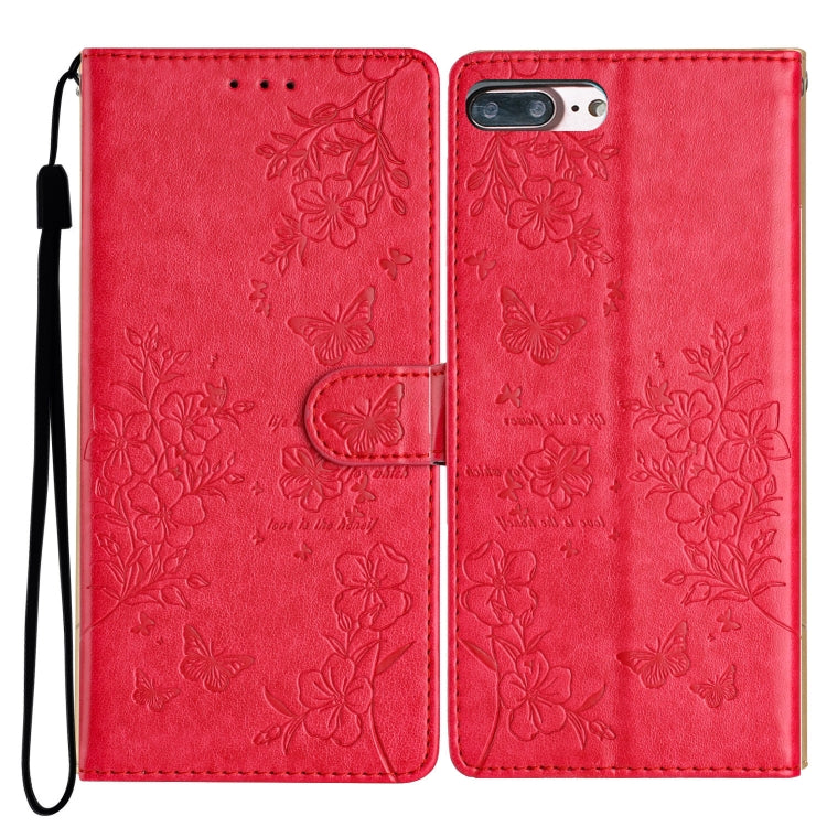 Custodia per cellulare in pelle con farfalle e fiori, For iPhone XS Max, For iPhone 8 Plus / 7 Plus
