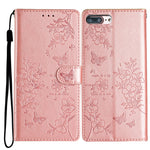 Custodia per cellulare in pelle con farfalle e fiori, For iPhone XS Max, For iPhone 8 Plus / 7 Plus