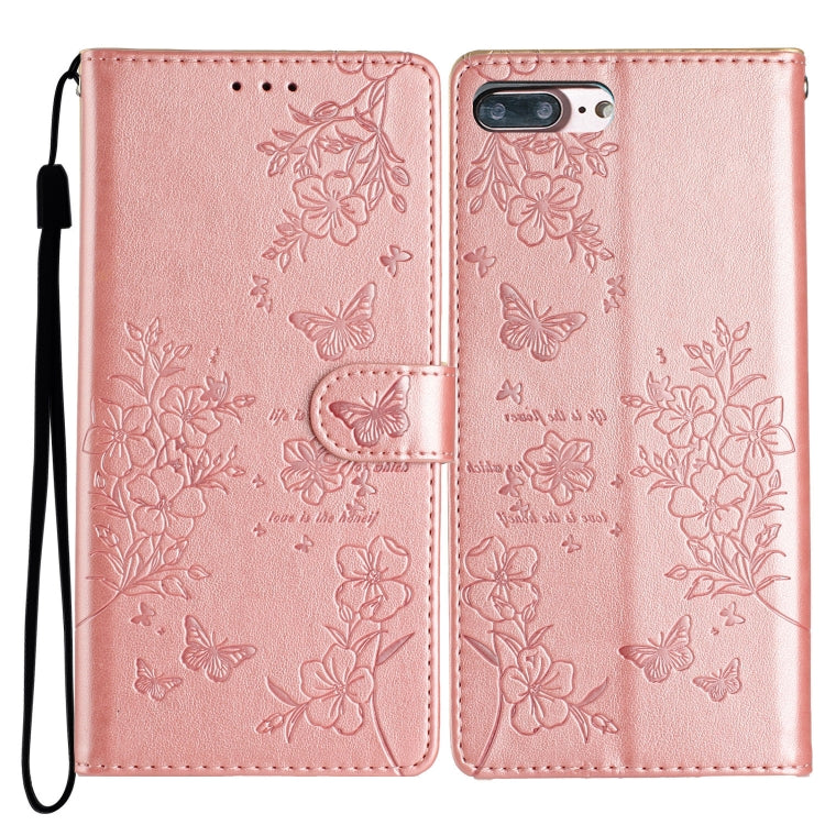 Custodia per cellulare in pelle con farfalle e fiori, For iPhone XS Max, For iPhone 8 Plus / 7 Plus
