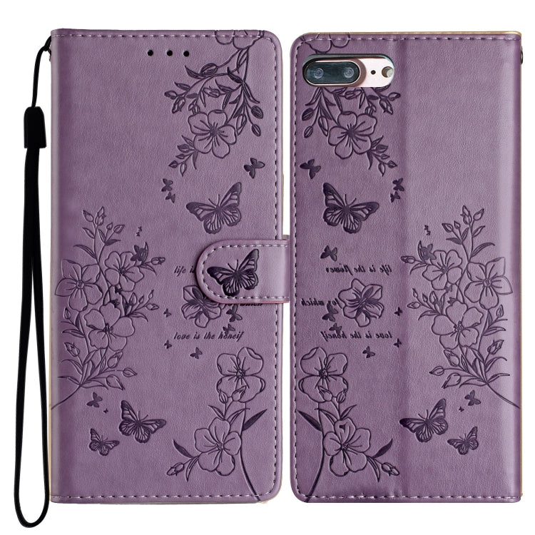 Custodia per cellulare in pelle con farfalle e fiori, For iPhone XS Max, For iPhone 8 Plus / 7 Plus