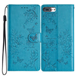Custodia per cellulare in pelle con farfalle e fiori, For iPhone XS Max, For iPhone 8 Plus / 7 Plus