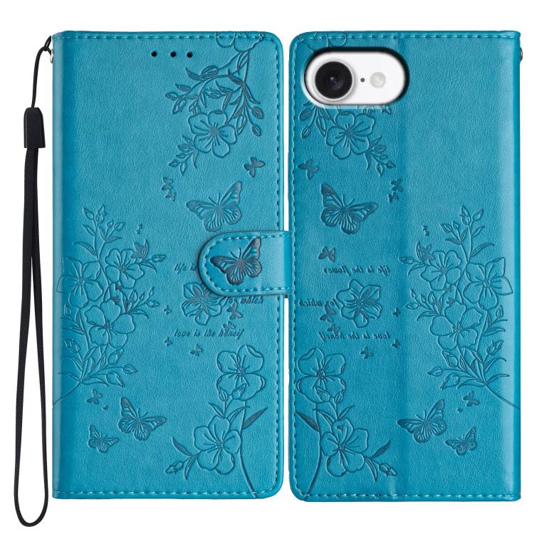 Custodia per cellulare in pelle con farfalle e fiori, For iPhone 18 Pro, For iPhone 18 Pro Max, For iPhone 17e / 16e, For iPhone 16 Pro Max