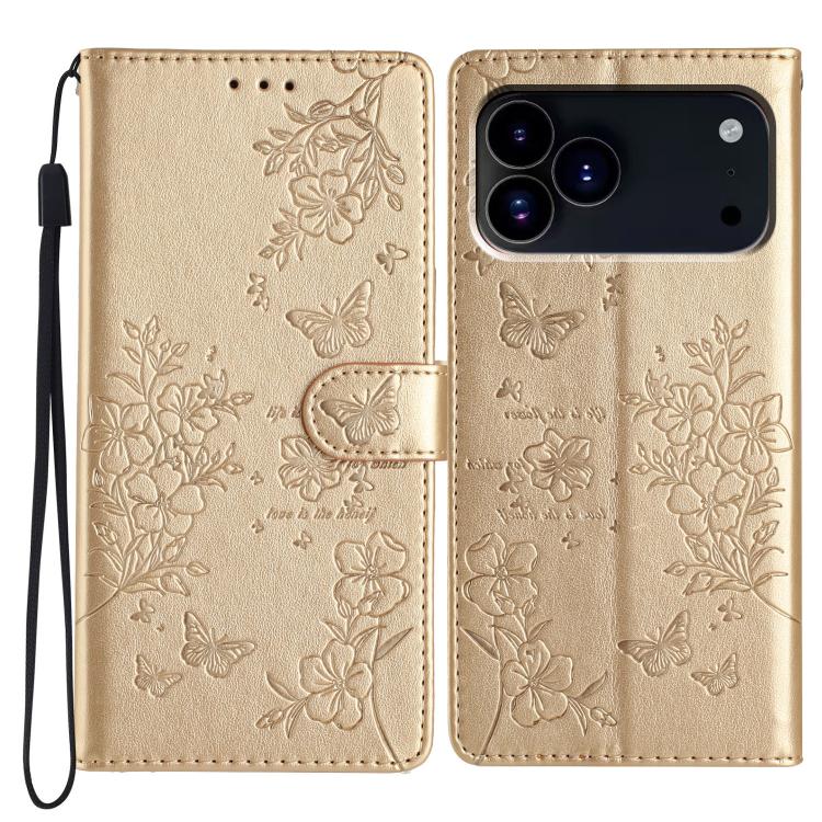 Custodia per cellulare in pelle con farfalle e fiori, For iPhone 18 Pro, For iPhone 18 Pro Max, For iPhone 17e / 16e, For iPhone 16 Pro Max