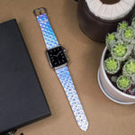 Cinturino di ricambio per cinturino di ricambio con texture a squame di pesce scolorito, For Apple Watch 5 & 4 40mm / 3 & 2 & 1 38mm, For Apple Watch 5 & 4 44mm / 3 & 2 & 1 42mm