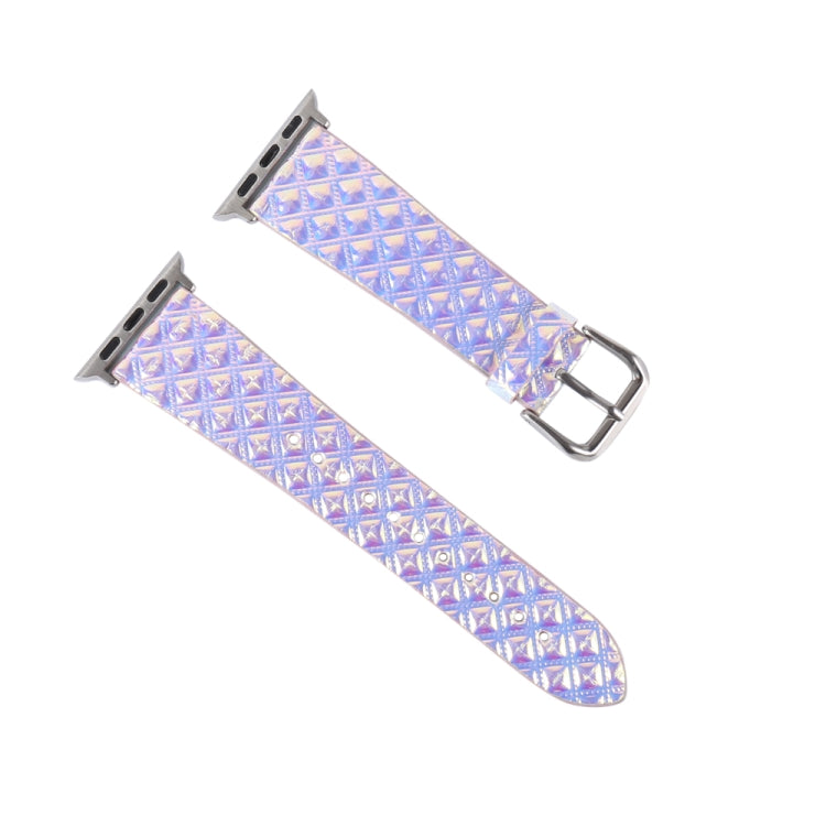 Cinturino di ricambio per cinturino di ricambio con texture a squame di pesce scolorito, For Apple Watch 5 & 4 40mm / 3 & 2 & 1 38mm, For Apple Watch 5 & 4 44mm / 3 & 2 & 1 42mm