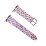Cinturino di ricambio per cinturino di ricambio con texture a squame di pesce scolorito, For Apple Watch 5 & 4 40mm / 3 & 2 & 1 38mm, For Apple Watch 5 & 4 44mm / 3 & 2 & 1 42mm