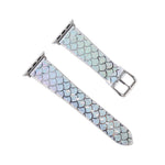 Cinturino di ricambio per cinturino di ricambio con texture a squame di pesce scolorito, For Apple Watch 5 & 4 40mm / 3 & 2 & 1 38mm, For Apple Watch 5 & 4 44mm / 3 & 2 & 1 42mm