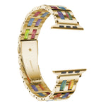Cinturino in acciaio inossidabile e resina per Apple Watch