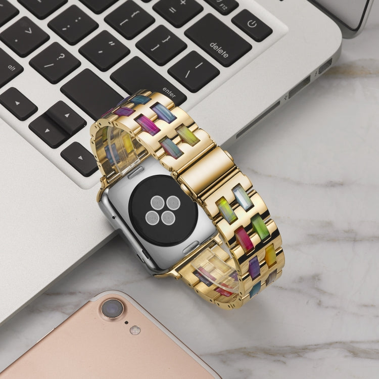 Cinturino in acciaio inossidabile e resina per Apple Watch