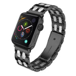 Cinturino in acciaio inossidabile e resina per Apple Watch