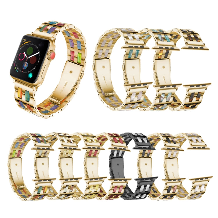 Cinturino in acciaio inossidabile e resina per Apple Watch