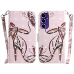 Custodia per telefono in pelle con flip orizzontale colorata 3D, For Samsung Galaxy S25 Ultra 5G, For Samsung Galaxy S24 FE 5G