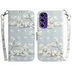 Custodia per telefono in pelle con flip orizzontale colorata 3D, For Samsung Galaxy S25 Ultra 5G, For Samsung Galaxy S24 FE 5G