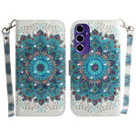 Custodia per telefono in pelle con flip orizzontale colorata 3D, For Samsung Galaxy S25 Ultra 5G, For Samsung Galaxy S24 FE 5G