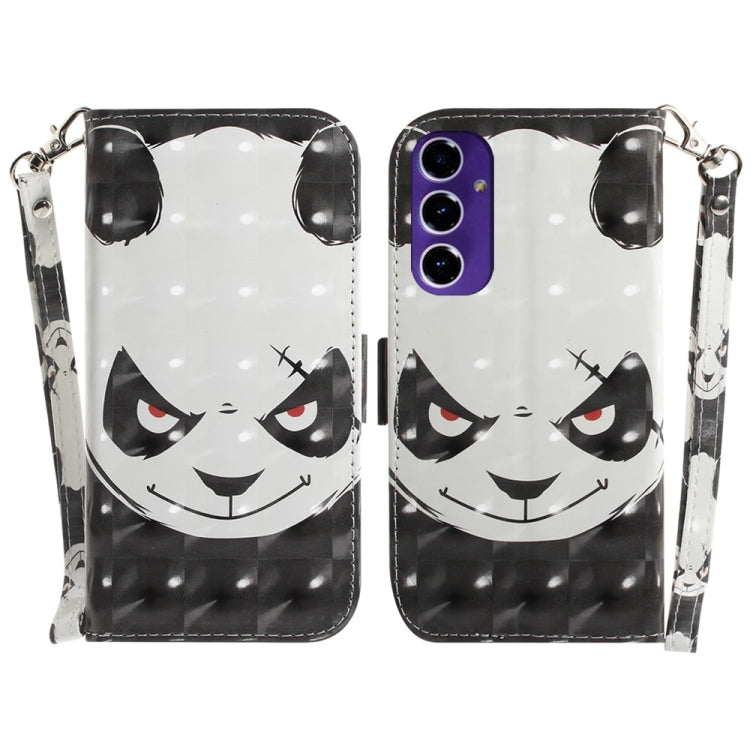 Custodia per telefono in pelle con flip orizzontale colorata 3D, For Samsung Galaxy S25 Ultra 5G, For Samsung Galaxy S24 FE 5G
