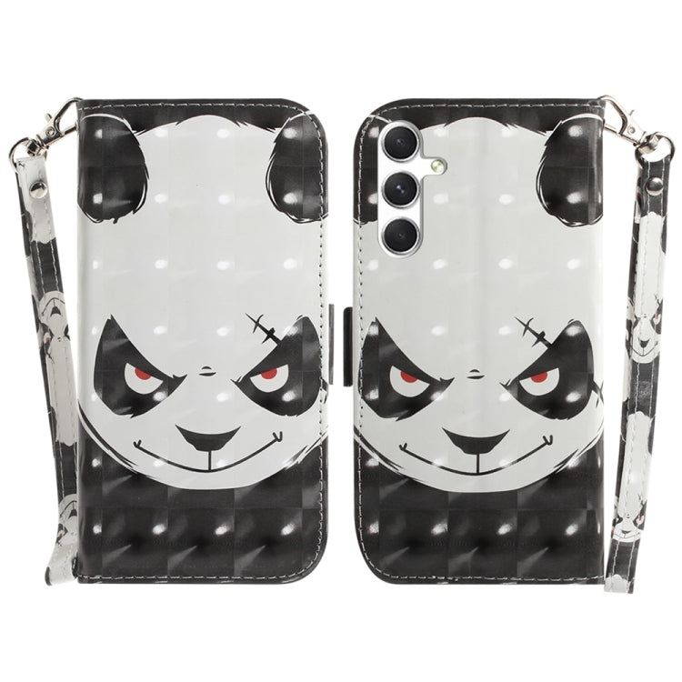 Custodia per telefono in pelle con flip orizzontale colorata 3D, For Samsung Galaxy S25 5G, For Samsung Galaxy S25+ 5G