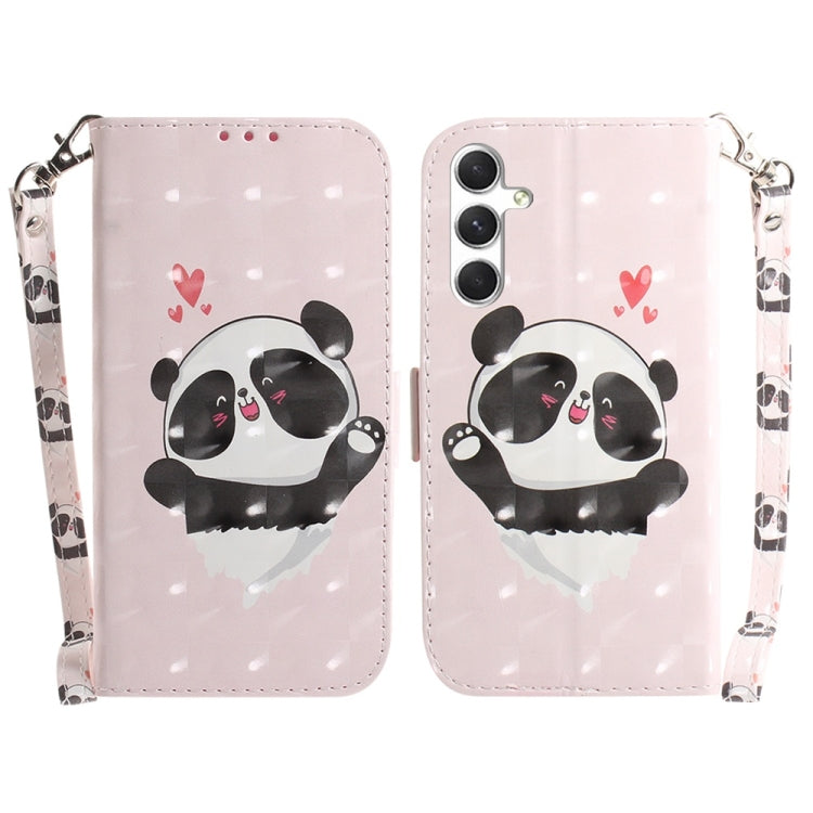 Custodia per telefono in pelle con flip orizzontale colorata 3D, For Samsung Galaxy S25 5G, For Samsung Galaxy S25+ 5G