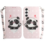 Custodia per telefono in pelle con flip orizzontale colorata 3D, For Samsung Galaxy S25 5G, For Samsung Galaxy S25+ 5G