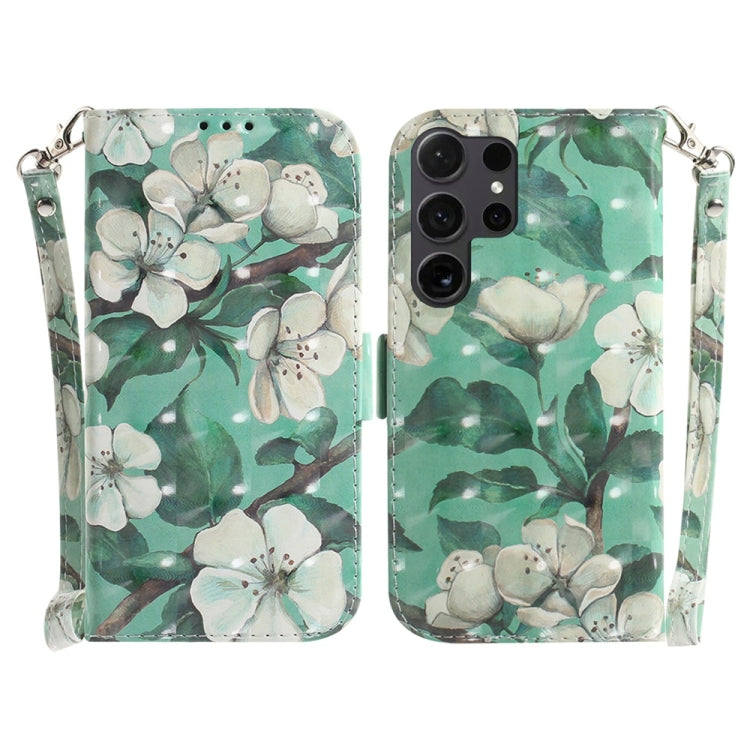 Custodia per telefono in pelle con flip orizzontale colorata 3D, For Samsung Galaxy S25 Ultra 5G, For Samsung Galaxy S24 FE 5G