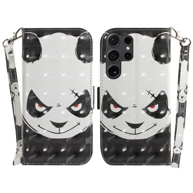 Custodia per telefono in pelle con flip orizzontale colorata 3D, For Samsung Galaxy S25 Ultra 5G, For Samsung Galaxy S24 FE 5G