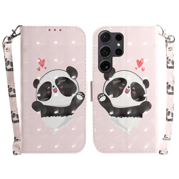 Custodia per telefono in pelle con flip orizzontale colorata 3D, For Samsung Galaxy S25 Ultra 5G, For Samsung Galaxy S24 FE 5G