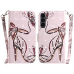 Custodia per telefono in pelle con flip orizzontale colorata 3D, For Samsung Galaxy S26 5G, For Samsung Galaxy S25 FE 5G