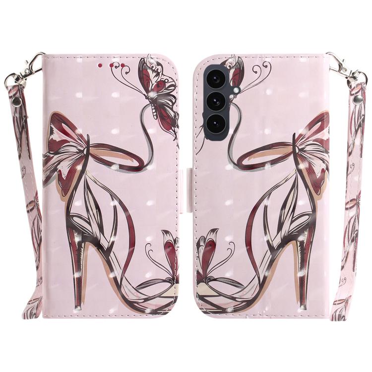 Custodia per telefono in pelle con flip orizzontale colorata 3D, For Samsung Galaxy S26 5G, For Samsung Galaxy S25 FE 5G