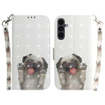 Custodia per telefono in pelle con flip orizzontale colorata 3D, For Samsung Galaxy S26 5G, For Samsung Galaxy S25 FE 5G