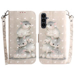 Custodia per telefono in pelle con flip orizzontale colorata 3D, For Samsung Galaxy S26 5G, For Samsung Galaxy S25 FE 5G